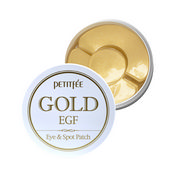 Гидрогелевые патчи для области вокруг глаз PETITFEE " Gold EGF " с золотом и EGF 60шт