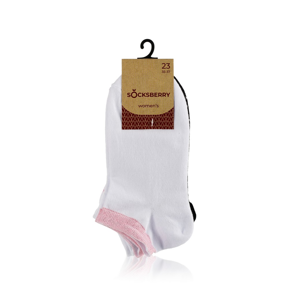 

Женские носки Socksberry WO14641 Черный + Белый , р.23 , 3 пары