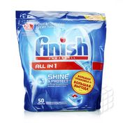 Таблетки Finish All in 1 для посудомоечных машин " Shine & Protect " 50шт