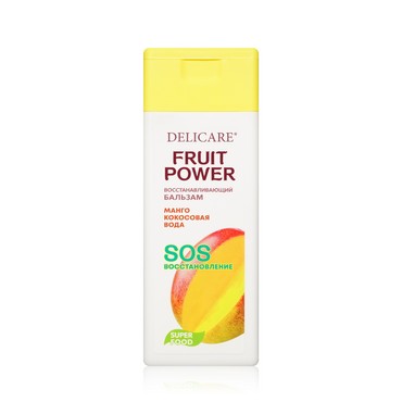 Бальзам для волос Delicare Fruit Power " восстановление и питание " манго 240мл