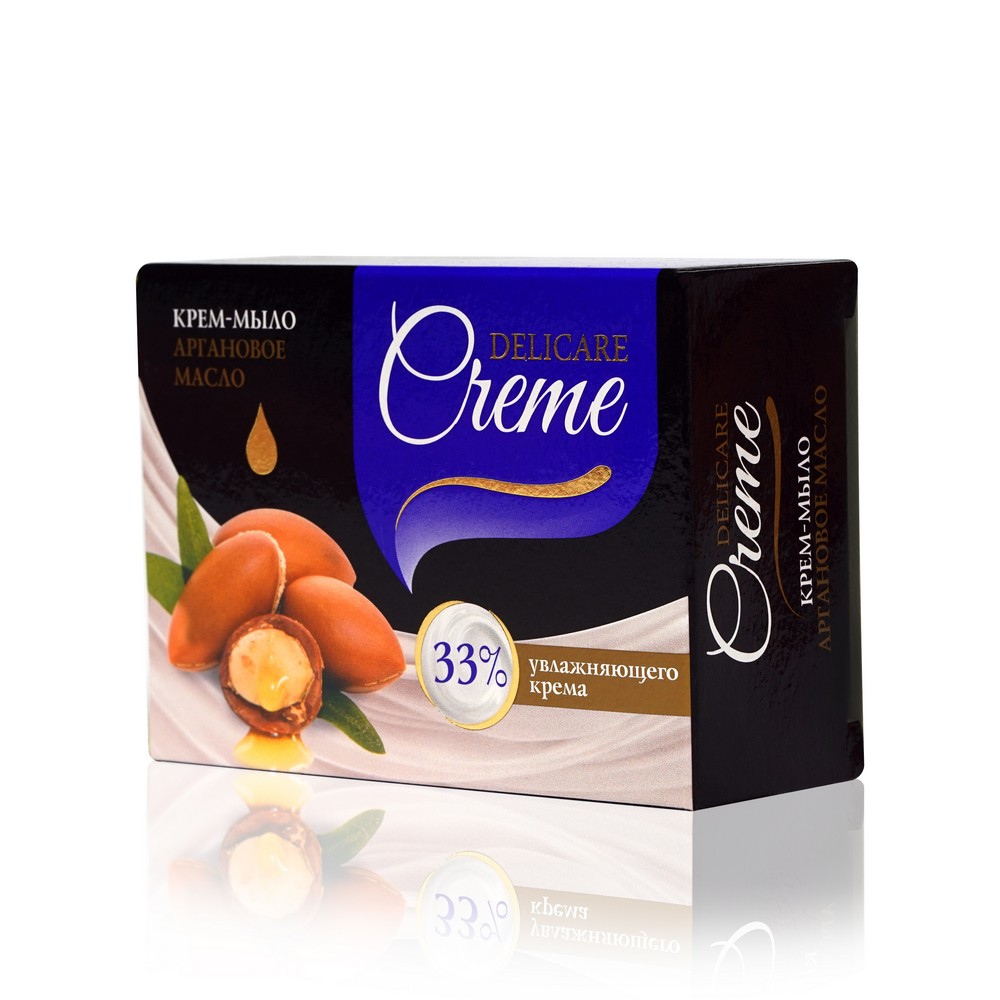 

Туалетное крем - мыло Delicare Creme " с маслом арганы " 100г