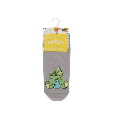 Детские носки Omsa Kids Цифры Grigio Chiaro р.23-26