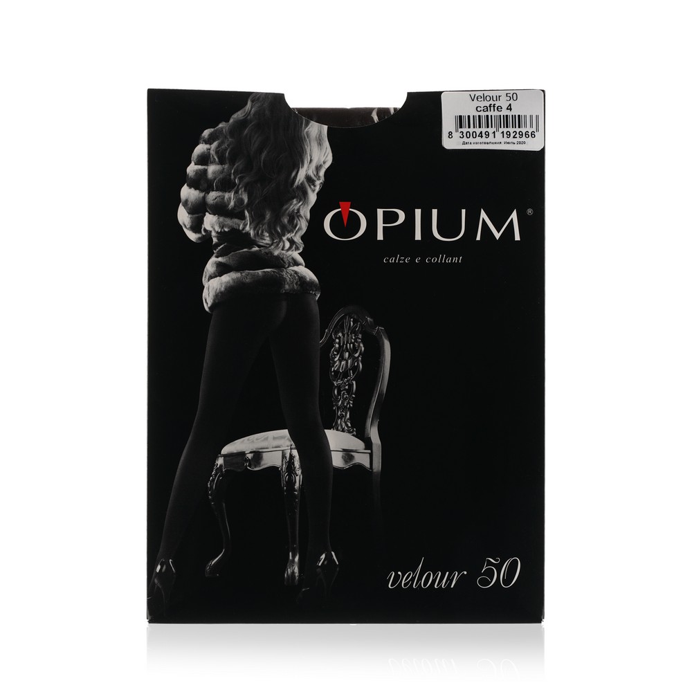 

Женские колготки Opium Velour 50den Caffe 4 размер