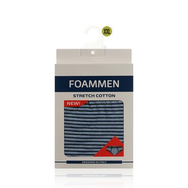 Мужские трусы Foammen Fo210006-2 , Узкая голубая полоска , XXL