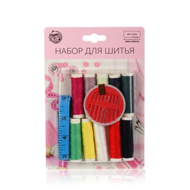Набор для шитья в блистере , цвет микс