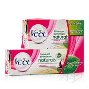 Крем для депиляции Veet Naturals для нормальной и сухой кожи с маслом Ши 50мл + 50мл