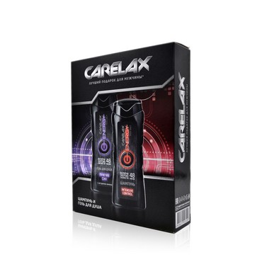 Подарочный набор для мужчин Carelax Energy ( гель для душа " Inflame " + шампунь для волос " Intensive Control " )