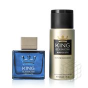 Мужской набор Antonio Banderas " King of Seduction Absolute " ( туалетная вода 100мл + дезодорант - антиперспирант 150мл )
