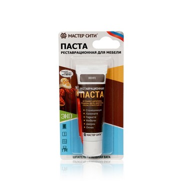 Шпатлевка мебельная ( реставрационная паста ) Мастер Сити , Венге 30мл