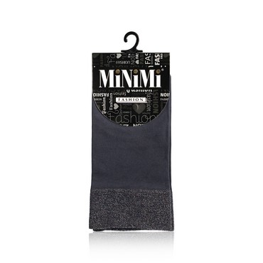 Женские носки Minimi Micro Lurex капроновые , 70 3D , Grigio / Argento