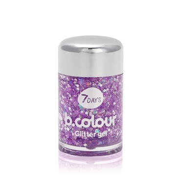 Гель - глиттер для лица и тела 7 days b.colour mini Dark Side 01 Witch every day 10г