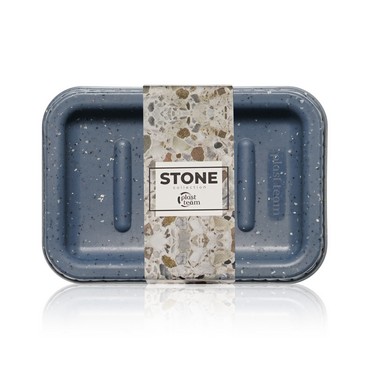 Мыльница Plast Team Stone темный камень 130х90х30мм