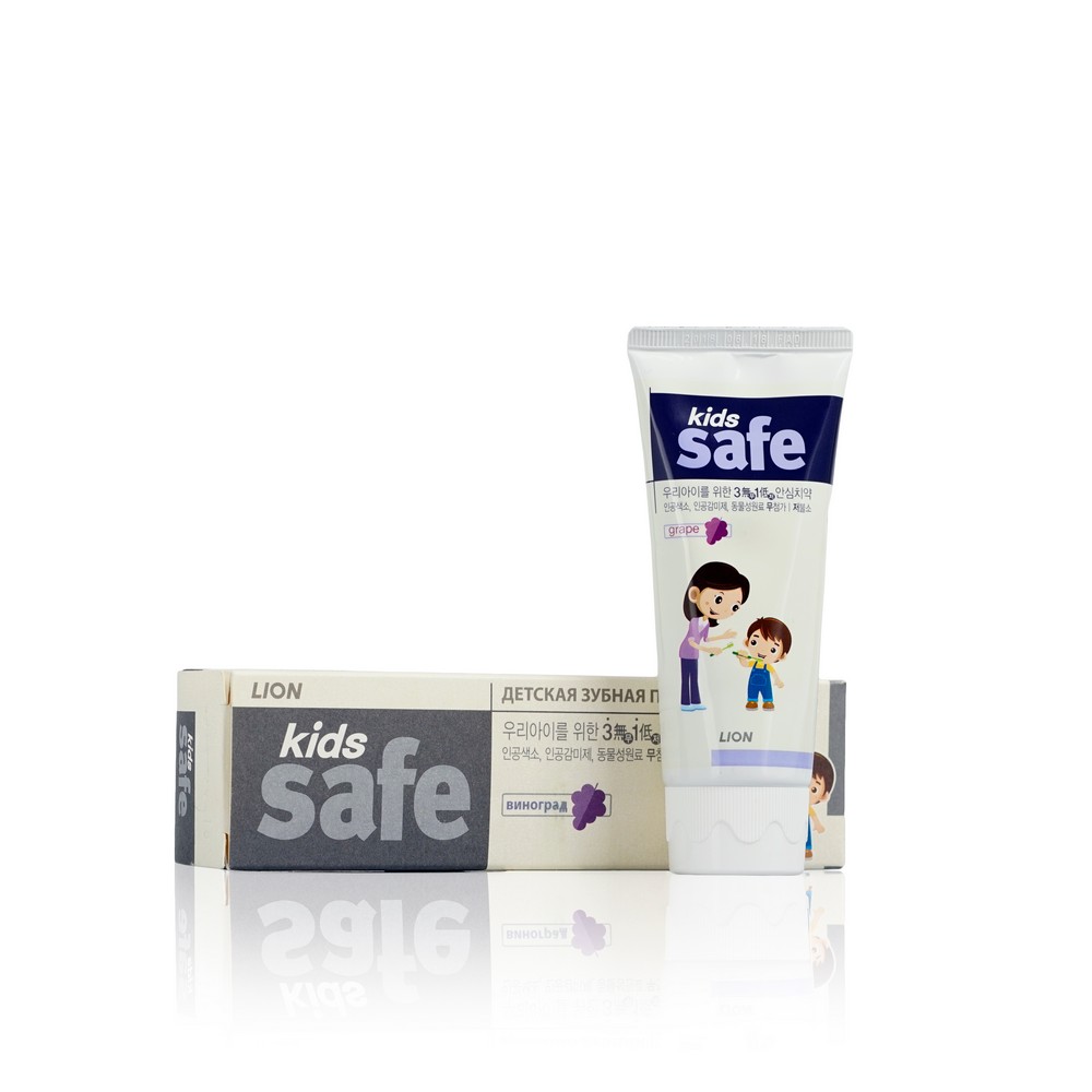 

Детская зубная паста LION Kids safe со вкусом винограда 90г