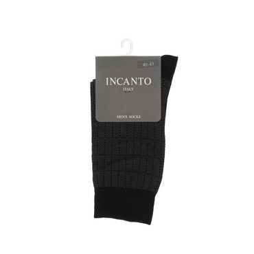 Мужские однотонные носки INCANTO BU733002 Nero р.39-41