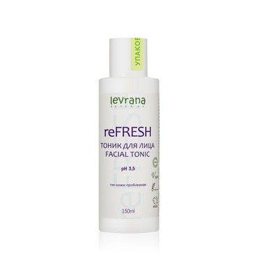 Регенерирующий тоник для лица Levrana reFresh с молочной кислотой 150мл