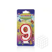 Свеча - цифра Балтик Трейд для торта " 9 "