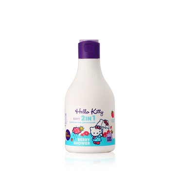 Шампунь - гель для купания Ponti Parfum Hello Kitty " Berry shower " 2 в 1 с экстрактом клубники 250мл