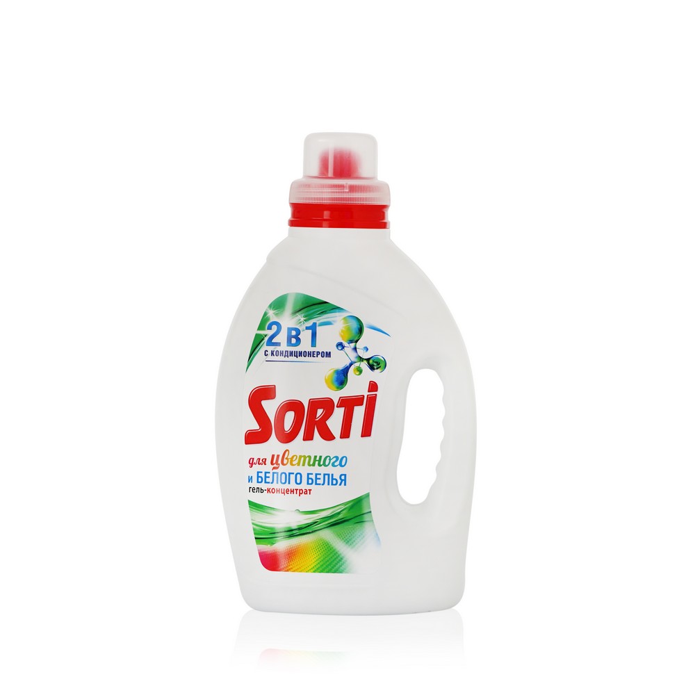 

Гель для стирки белого и цветного белья Sorti 2 в 1 1,3л