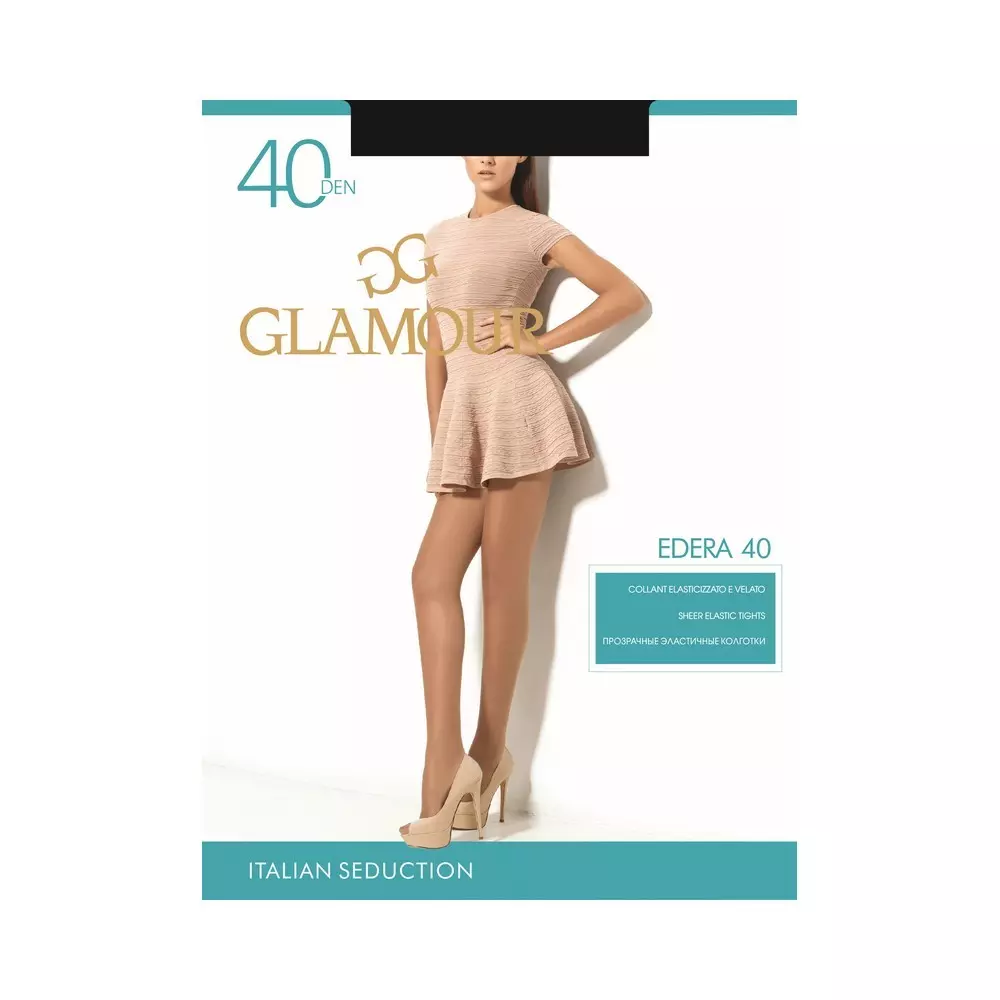 

Женские колготки Glamour Edera 40den Nero 3 размер
