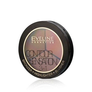 Пудра для лица Eveline Contour Sensation 3 в 1 01 Pink Beige 13,5г