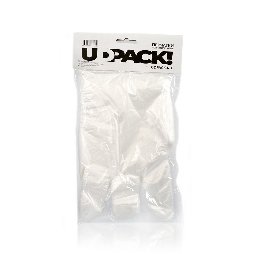 

Одноразовые перчатки UDPACK полиэтиленовые 100шт