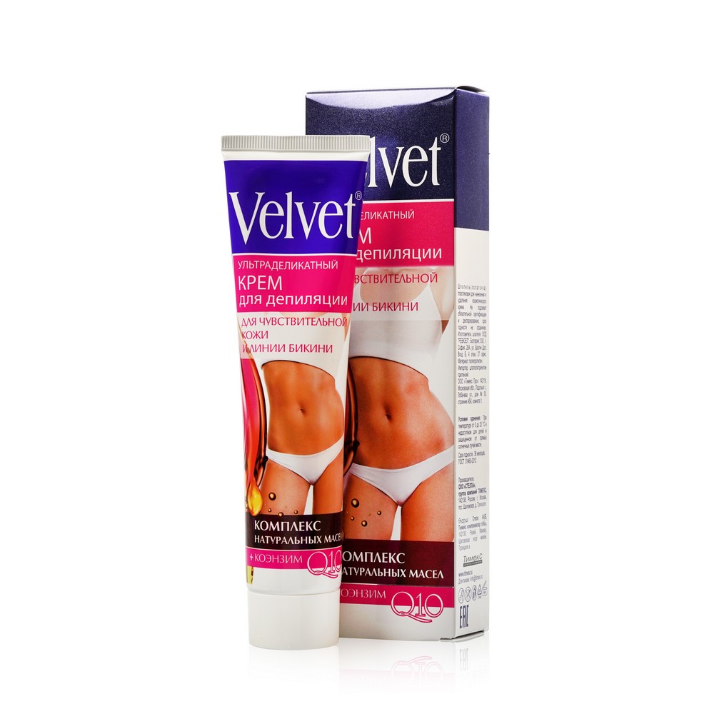 Крем для депиляции Velvet ультраделикатный для зоны бикини 125мл — купить в интернет-магазине Улыбка радуги