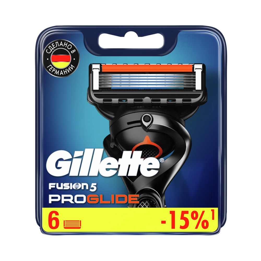 

Кассеты для станка Gillette Fusion ProGlide сменные 6шт