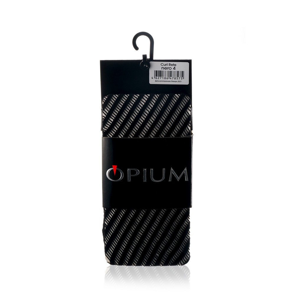 

Женские колготки с рисунком Opium Curl Rete Nero 4 размер