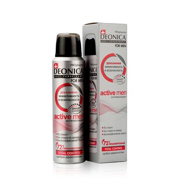 Мужской дезодорант - антиперспирант Deonica For Men " Active Men " 150мл