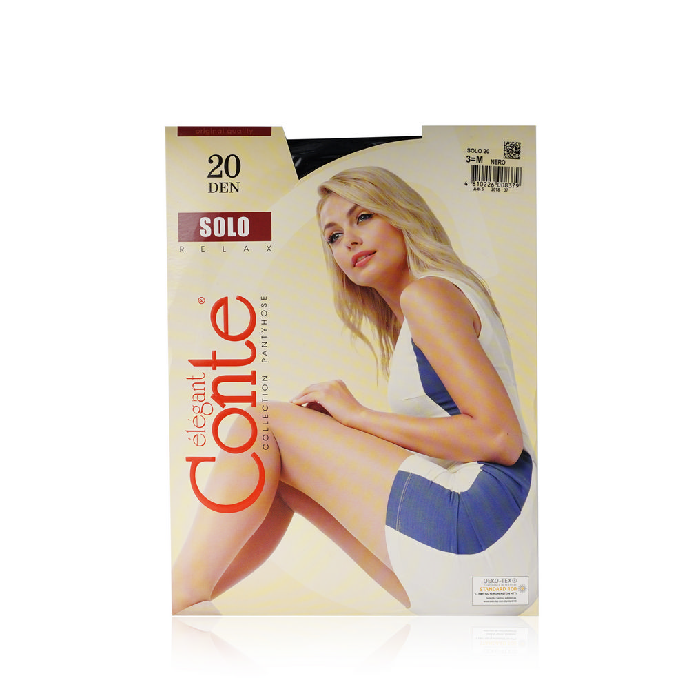 

Женские колготки Conte Solo 20den Nero 3 размер