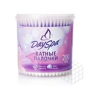 Ватные палочки Day Spa в стакане , фиолетовые 200шт