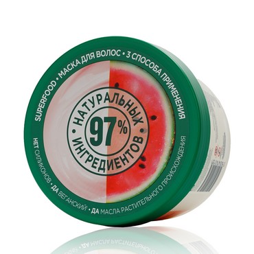 Маска для тонких волос Fructis Superfood Арбуз 3в1 " объём " 390мл