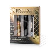 Женский Подарочный набор Eveline ( сыворотка для ресниц 5 в 1 10мл + объемная тушь для ресниц + карандаш для глаз с точилкой )
