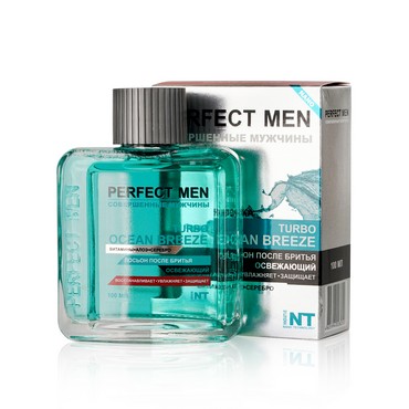 Лосьон после бритья Perfect men " Turbo ocean breeze " освежающий 100мл