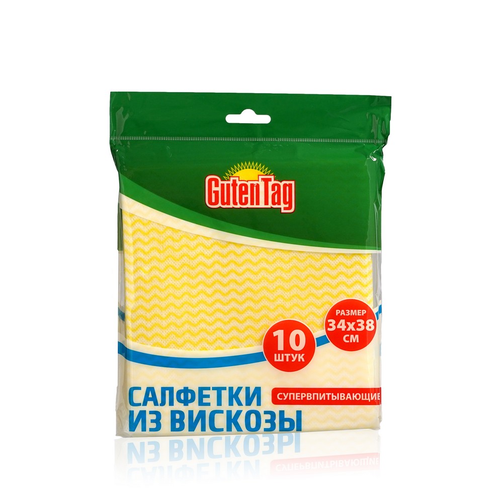 

Салфетки Guten Tag универсальные для уборки из вискозы 34*38см