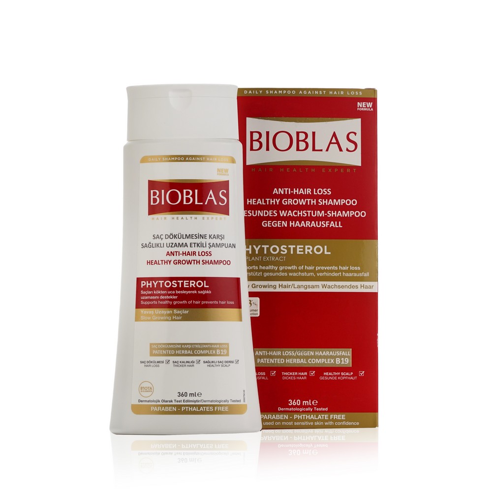 

Шампунь для роста волос Bioblas Anti-Hair Loss " Phytosterol " 360мл