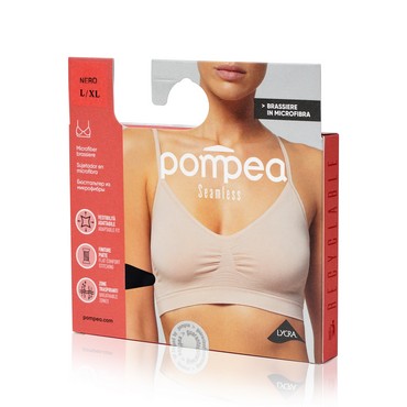 Женский бюстгалтер Pompea Seamless Brassiere , Nero , L/XL