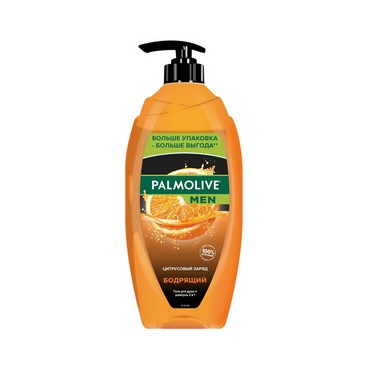 Гель для душа 2 в 1 Palmolive Men " Бодрящий , Цитрусовый заряд " 750мл