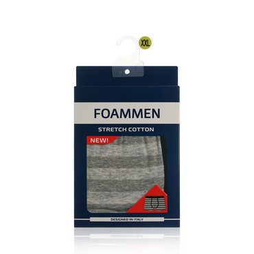 Мужские трусы Foammen Fo210003-3 , Серые в полоску , XXL