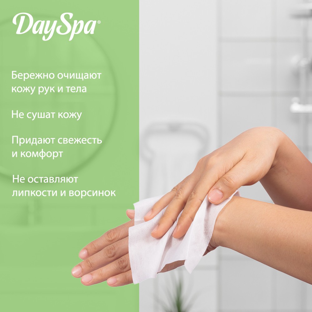 Влажные салфетки Day Spa антибактериальные 