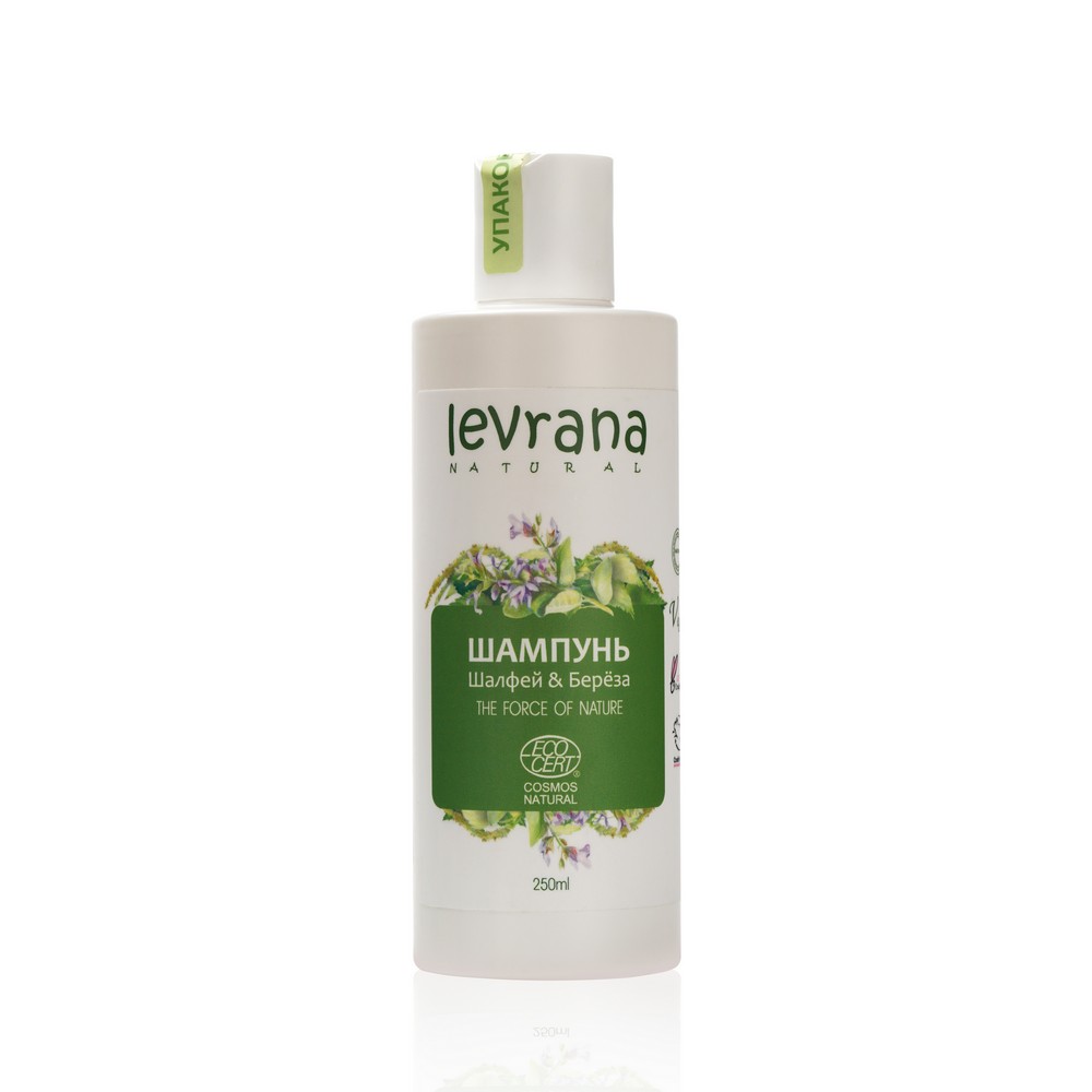 

Шампунь для волос Levrana Natural Origin " шалфей и береза " 250мл