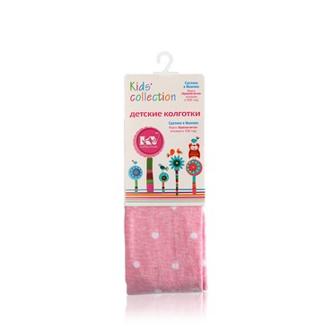 Детские колготки Красная ветка Kids Collection с-1814 " В горошек " Розовый р.92-98