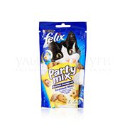 Лакомство для кошек Felix Party Mix " Сырный микс " со вкусами сыров Чеддер, Гауда и Эдам 60г