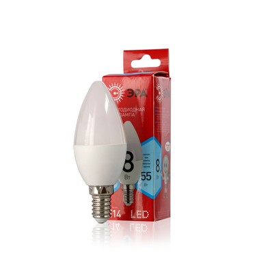 Лампа Eco LED Эра 8Вт E14B35-8W-840-E14 нейтральная