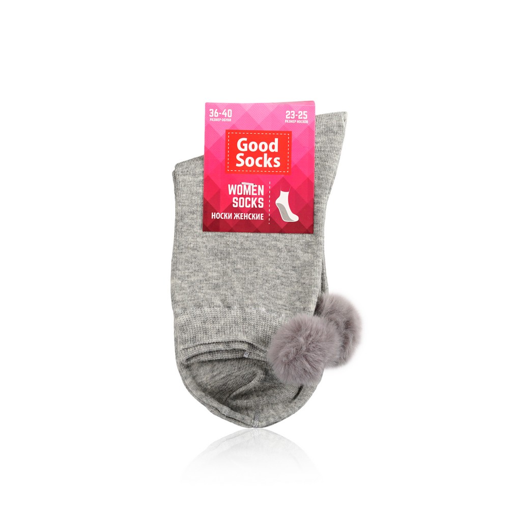 

Женские носки Good Socks с помпонами трикотажные , с помпонами