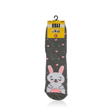 Женские махровые носки Home Line Esli " Заяц " , р.25