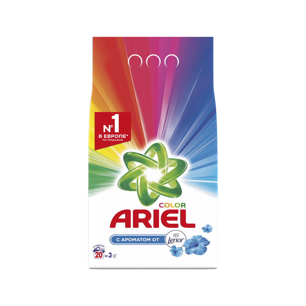 

Порошок для стирки Ariel Чистота Deluxe " Lenor Fresh " автомат 3кг