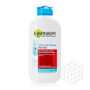Матирующий тоник Garnier Чистая Кожа Актив сокращающий прыщи 200мл