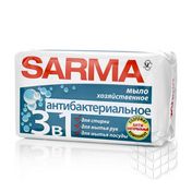 Хозяйственное мыло Невская Косметика Sarma 3 в 1 с антибактериальным эффектом 140г