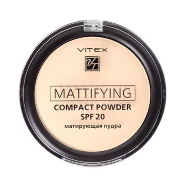 Матирующая пудра для лица Vitex Mattifying compact powder 01 spf20 15г